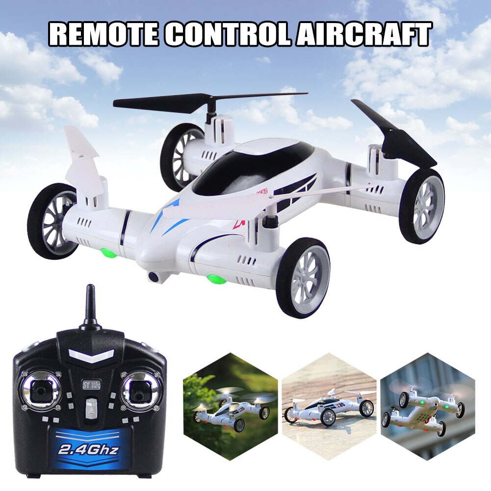 Air-Ground Rc Vliegende Auto 2.4Ghz 4CH One-Key Terugkeer Afstandsbediening Met Led Light Kids Toy BM88