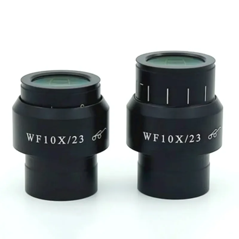 23mm 10x Stereo Microscope Wide Angle Zoom Diopter Adjustable Eye Cups 30mm Dia Microscopio Barlow Lens Accesorio Telescopio: Orange