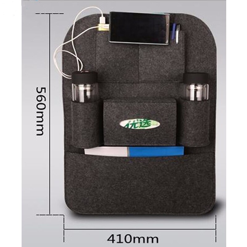 1PCS Organizer Autostoel Autostoel Opknoping Zakken Seat Bag Gehumaniseerd Opbergtas Vilt Covers Achterbank Zakken