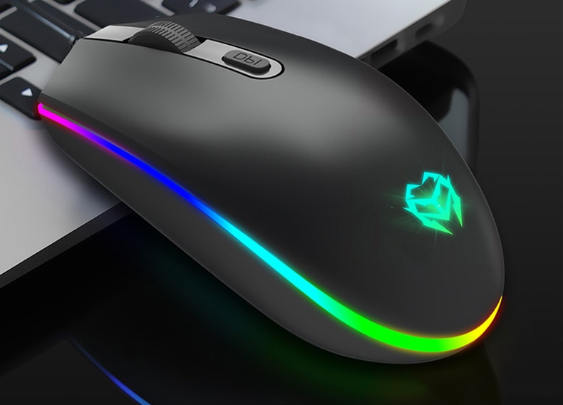 M610 1600 DPI, ratón eléctrico con cable, retroiluminado con LED silencioso, USB, ergonómico óptico, ratón para videojuegos, Peripherals de ordenador