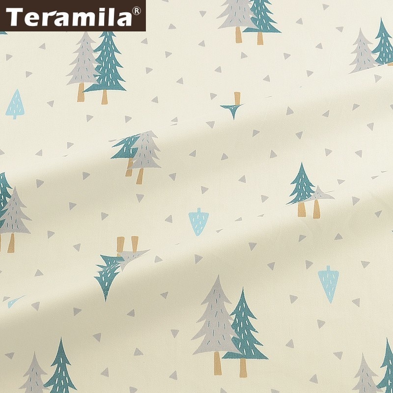 Teramila Telas arbres 100% coton sergé tissu mètre tissu bricolage à la main Patchwork courtepointes robe Tissus draps rideaux