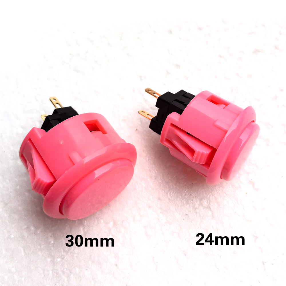 Japan Original SANWA Push Button OBSF 30mm 24mm Coin Neo Geo Board Box Arcade Game Machine Hitbox Controller Joystick DIY Parts