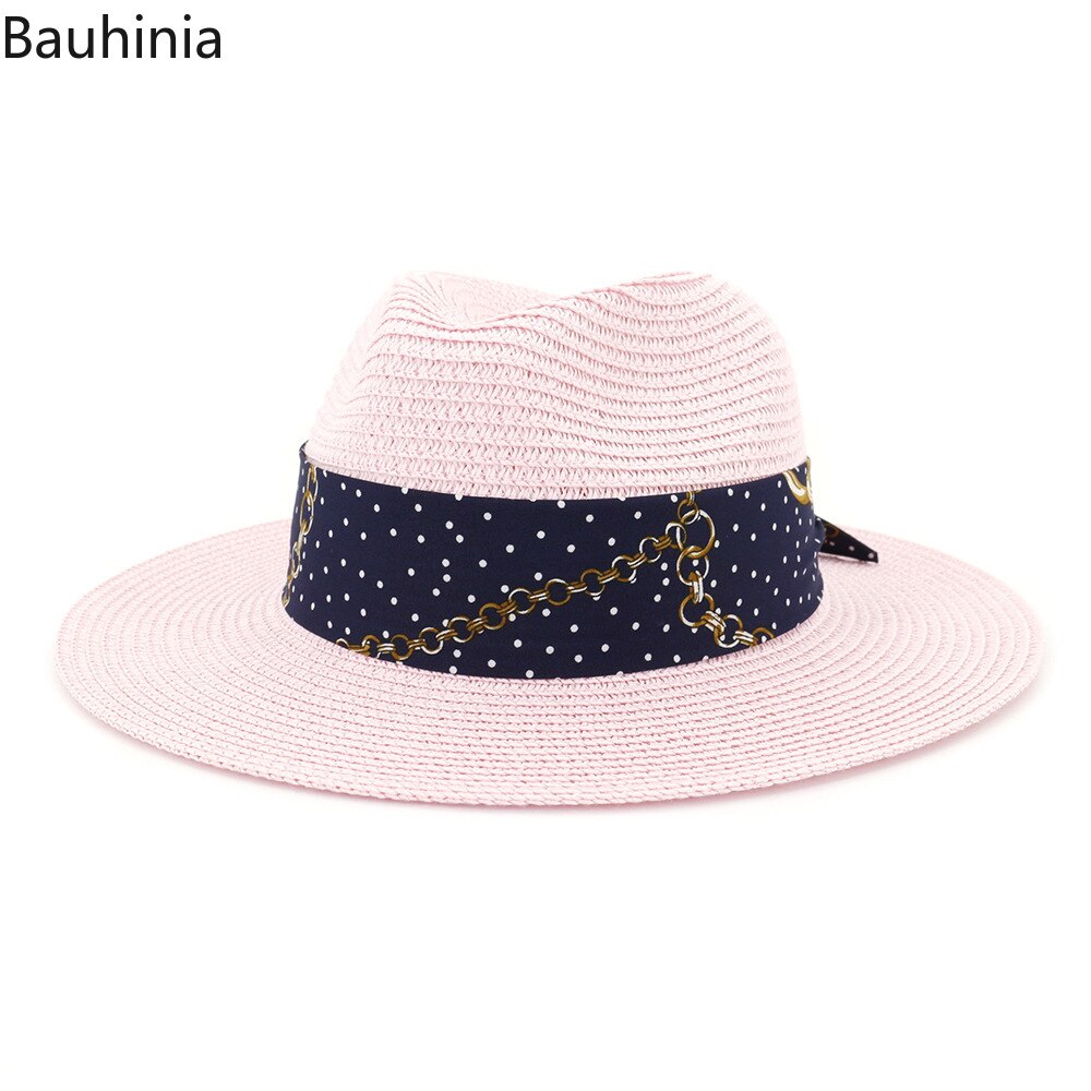 Bauhinia Spring Unisex Travel Cap Vintage Panama Hat Summer Beach Sun