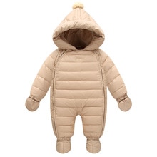 Leuke Winter Baby Jumpsuits Met Handschoen Laarzen 6-24M Kinderen Kostuum Voor Een Jaar Baby Jas down Baby Jongen Jas Voor Meisjes