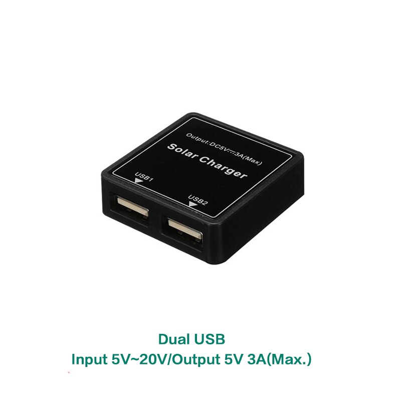 Aurinko invertteri muunnin säädin 5v 3a( max.) lähtö itse aurinkopaneeli laturi lataus iphone ipad samsung huawei xiaomi jne: Dual usb