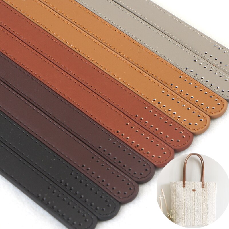 D49 Multicolor do naszycia linia otworkowa naciskając PU uchwyt skórzany DIY pojedyncze ramię tkaniny sztuki pasek torby 62CM długości