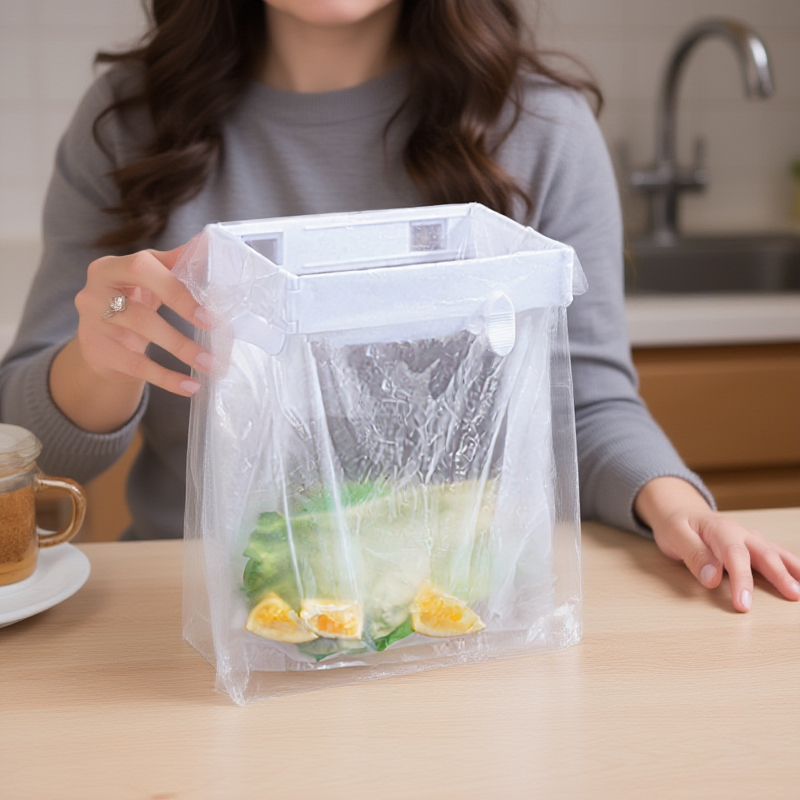 Saco de lixo dobrável pendurado rack pendurado saco de lixo titular casa cozinha banheiro rack de armazenamento portátil