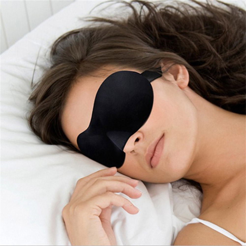 1Pcs 3D Eye Mask Shade Cover Rest Sleep Eyepatch Blindfold Shield Travel Sleeping Aid