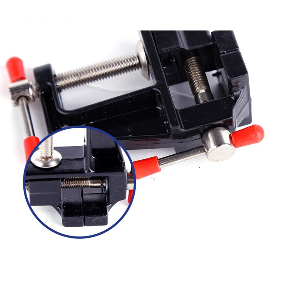 Aluminum Alloy Compact Mini Table Vise35mm Bench Vise Small Flat Pliers Table Vise Mini Diy Household Small Vise