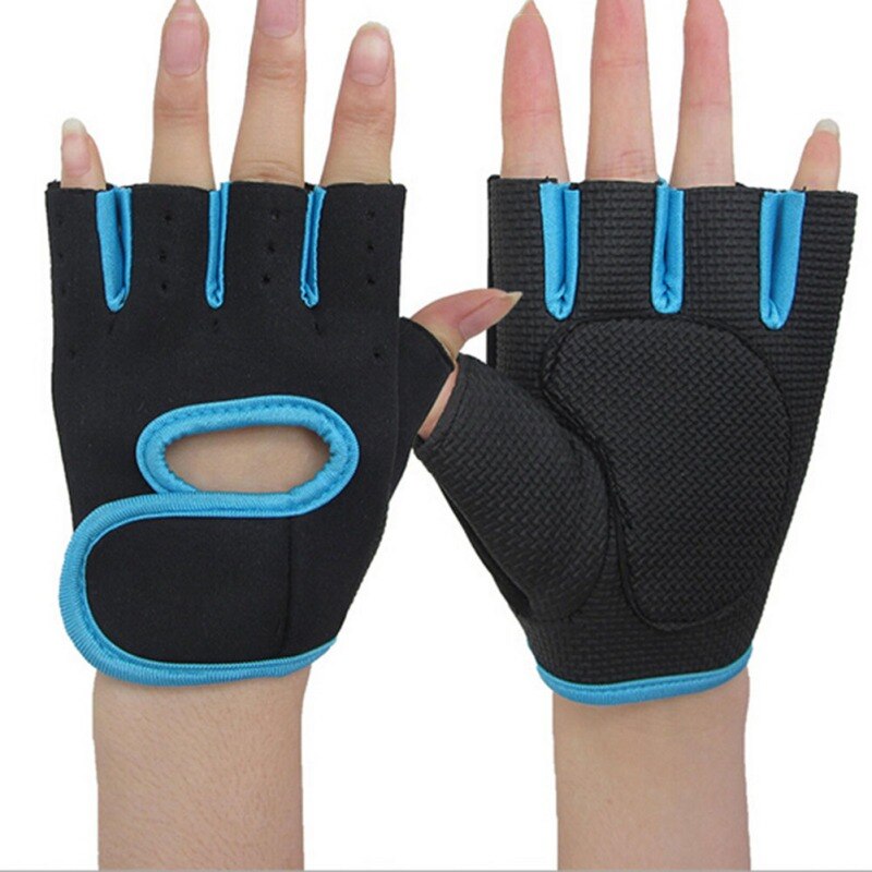 Women Men Weight Lifting Exercise Half Finger Work Out Gloves