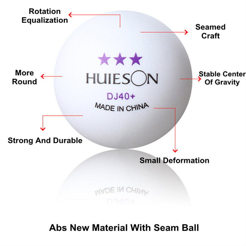 3 estrellas 20 ~ 100 Uds ABS 40 + Material pelotas de tenis de mesa pelotas de Ping Pong profesionales pelotas de entrenamiento