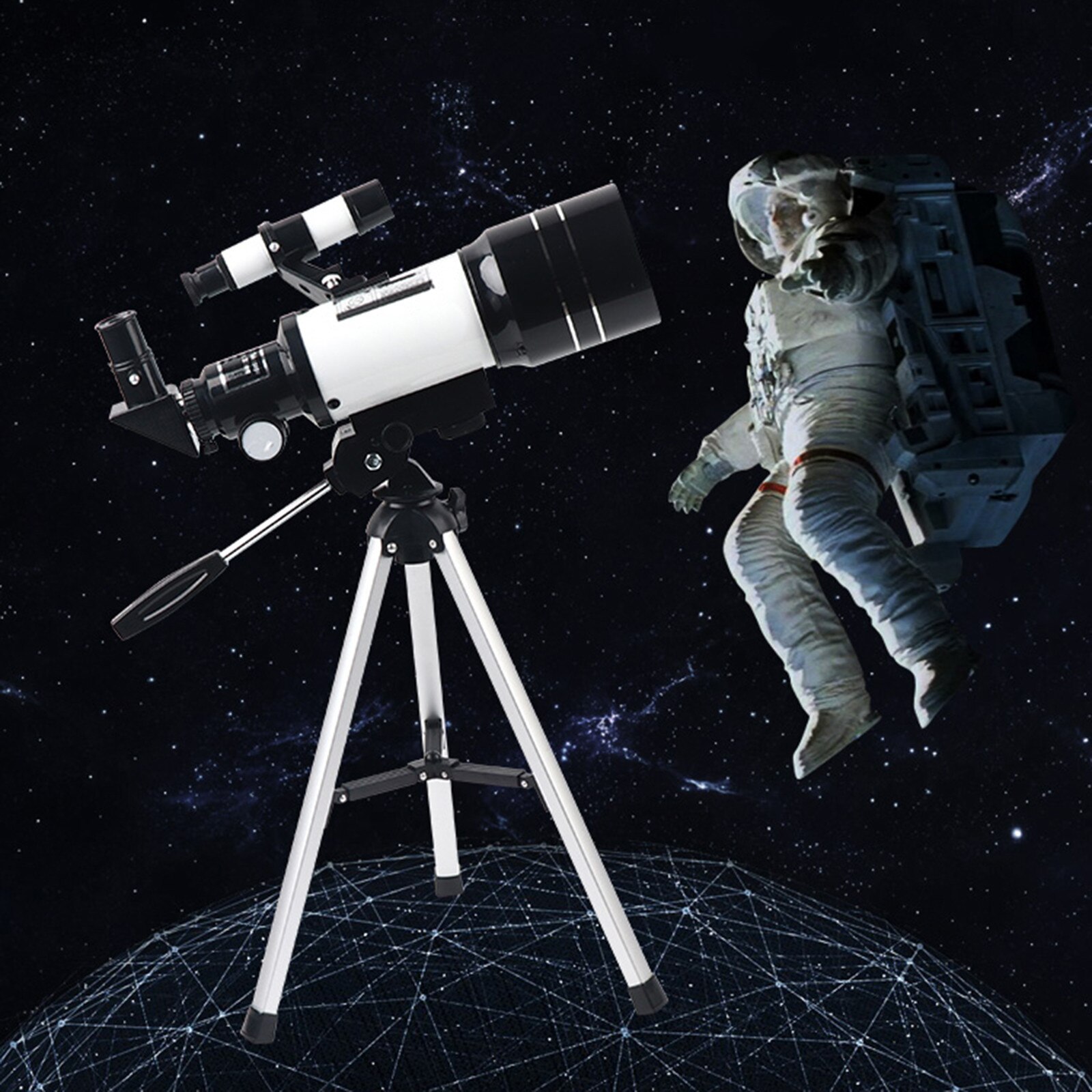 150x 70mm Aperture Astronomical Telescope For Observation Moon Universe Tripod Finder Wide-angle Equipment