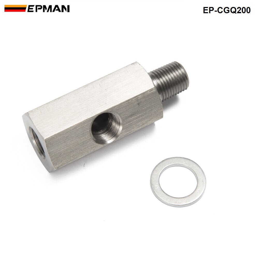 Metric Adapter / Oil Pressure 1/8" NPT female X M10 M10X1 male & Female Tee L-48 EP-CGQ200