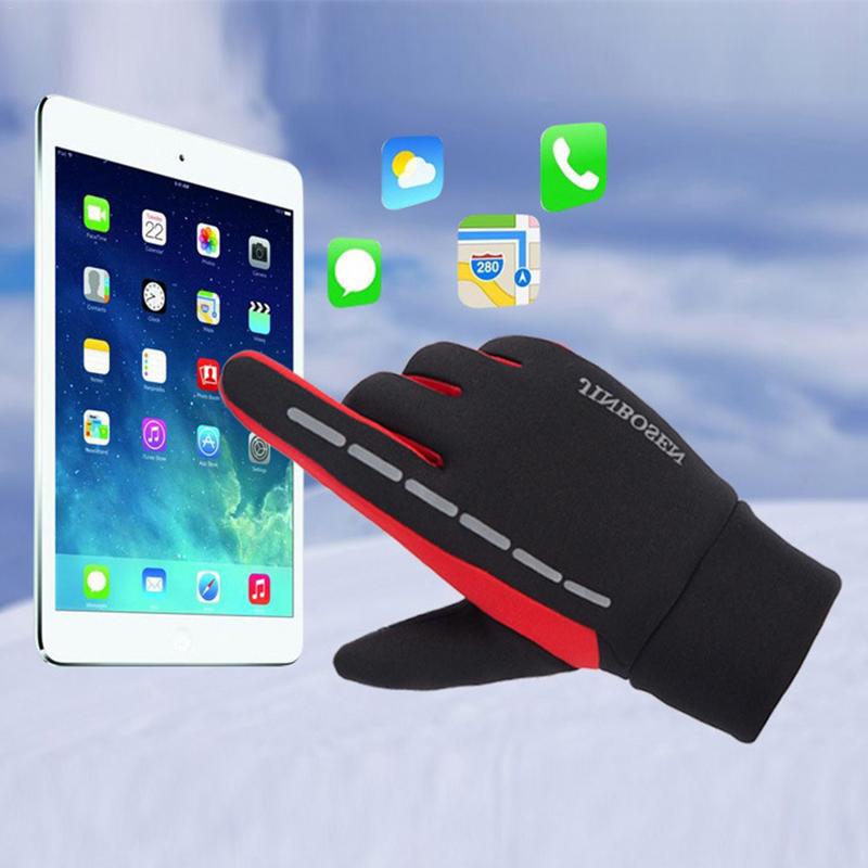 Guantes de viaje antideslizantes con pantalla táctil para deportes al aire libre, guantes reflectantes finos de terciopelo para correr, originales