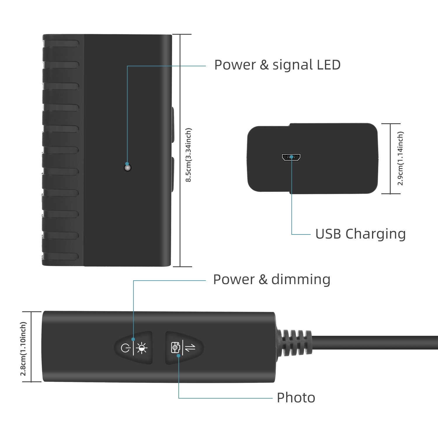 5.5mm WIFI Endoscope Camera HD 1200P 1-10M Mini Waterproof Hard Wire Wireless 6 LED Borescope Camera For Android PC IOS Endoscop