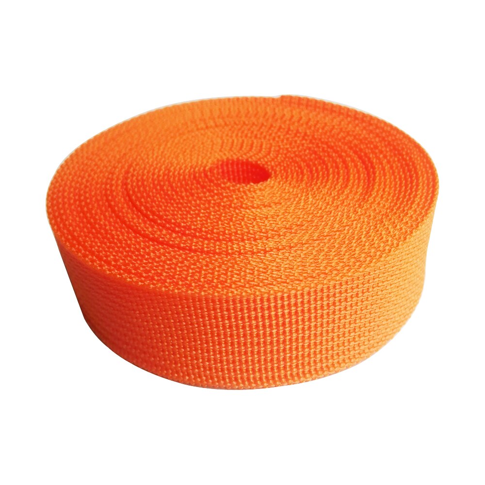 5 Meters 25mm PP Ribbon Belt Bag Webbing Pit Pattern Webbing Knapsack Strapping Sewing Bag Belt Accessories: Orange