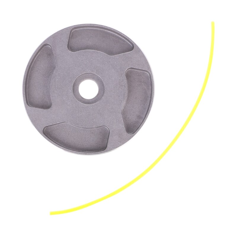 Universal Aluminum Alloy Grass Trimmer Head With 4 Cables Brush Cutter Accessory