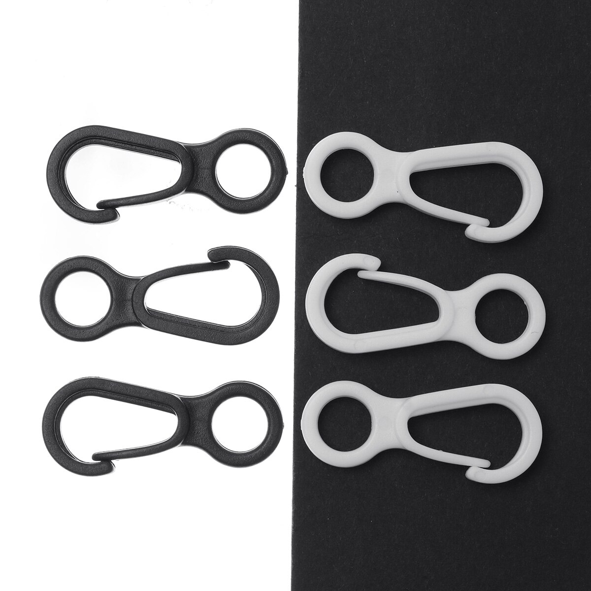 10 Small Snap Hooks Nylon Plastic Flag Pole Clasps Waterproof Flagstaff Holder Buckle Reusable Flagpole Clip Fastener Attachment