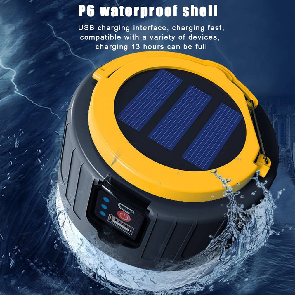 Led Solar Usb Oplaadbare Afstandsbediening Licht Milieubescherming Solar Elektrische Display Draagbare Tent Licht