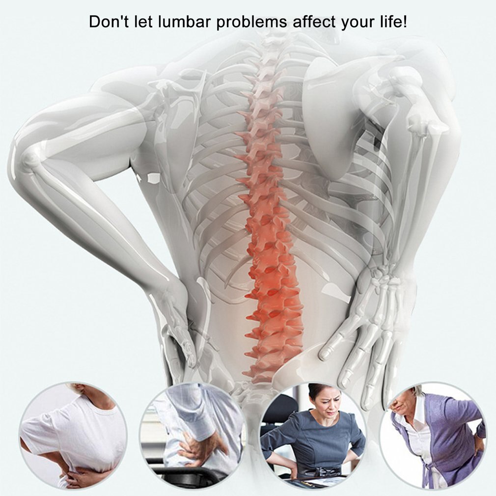 Lumbar Traction Device Herniated Disc Scoliosis Multi-Level Adjust Arch Relieve Chronic Back Pain Restore The Natural Curvature