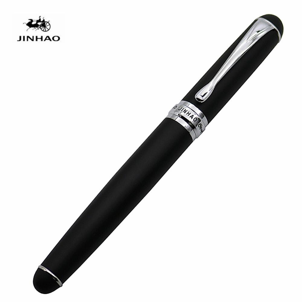 Jinhao X750-pluma estilográfica de Iraurita, suministros escolares de oficina, para estudiantes, varios colores: Matte Black