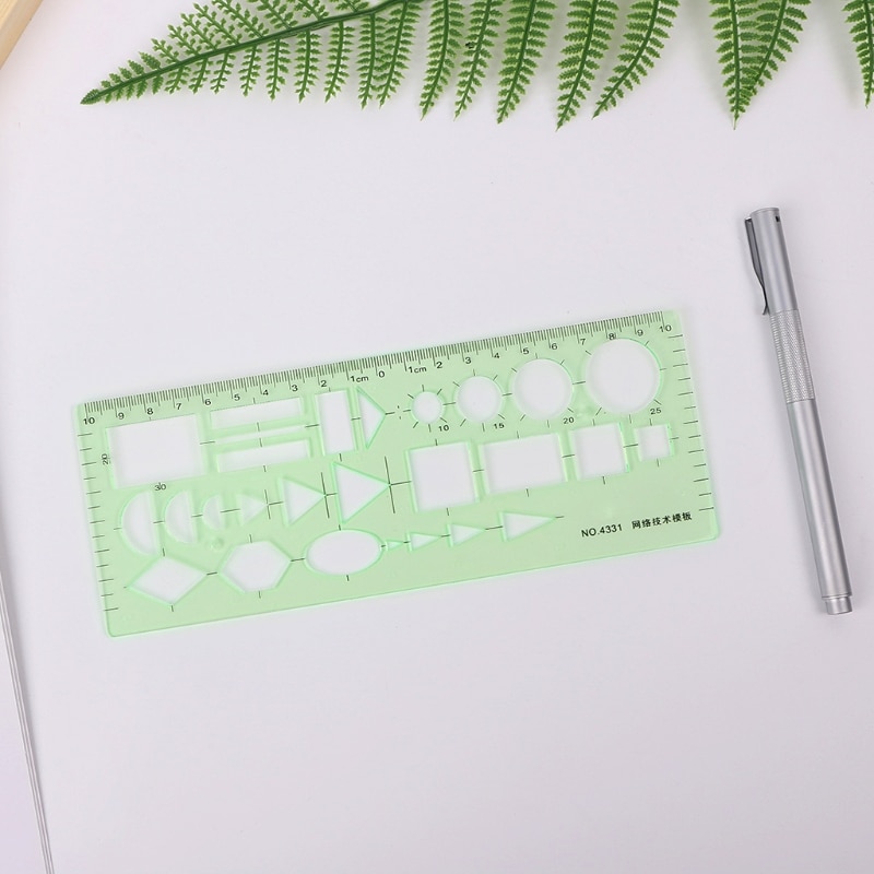 Pro Plastic Circles Square Round Geometric Templat... – Vicedeal