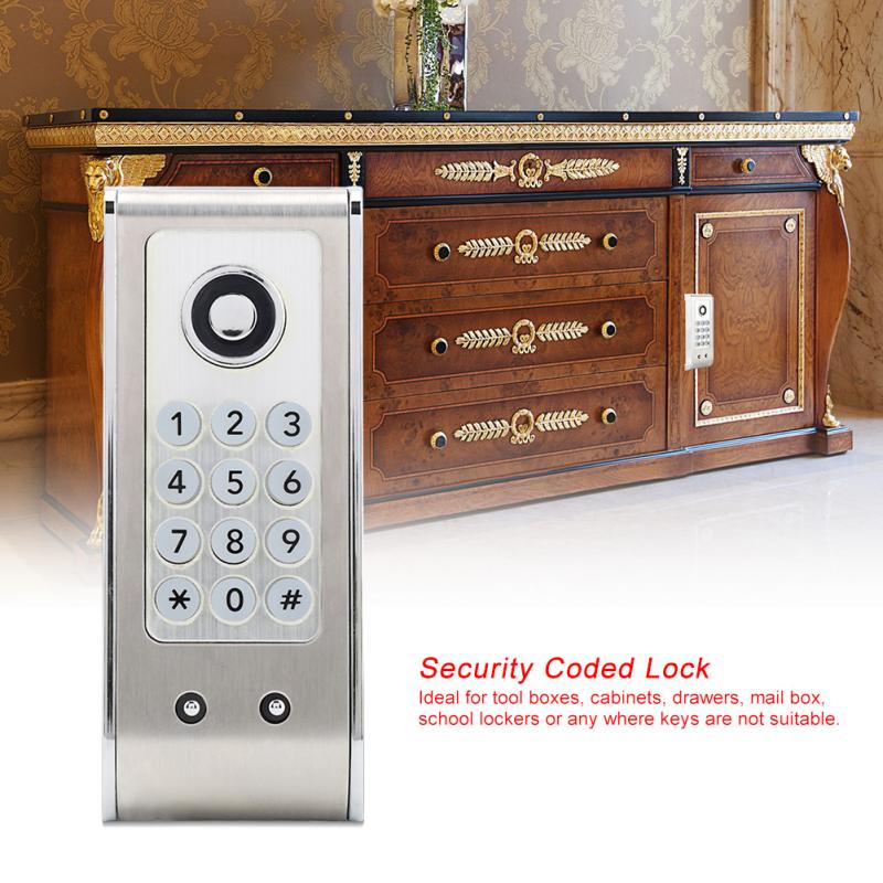Code Combination Cabinet Lock Cam Spa Cabinet Lock Locker Keyless Password Security Lock Numberal Door Digital Lock Zinc Alloy