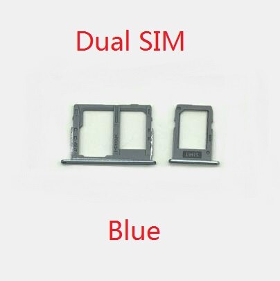 Single / Dual SIM For Samsung Galaxy J3 J5 J7 /J330 J530 J730F SIM Card Tray Slot Holder Adapter Accessories: Duak SIM Blue