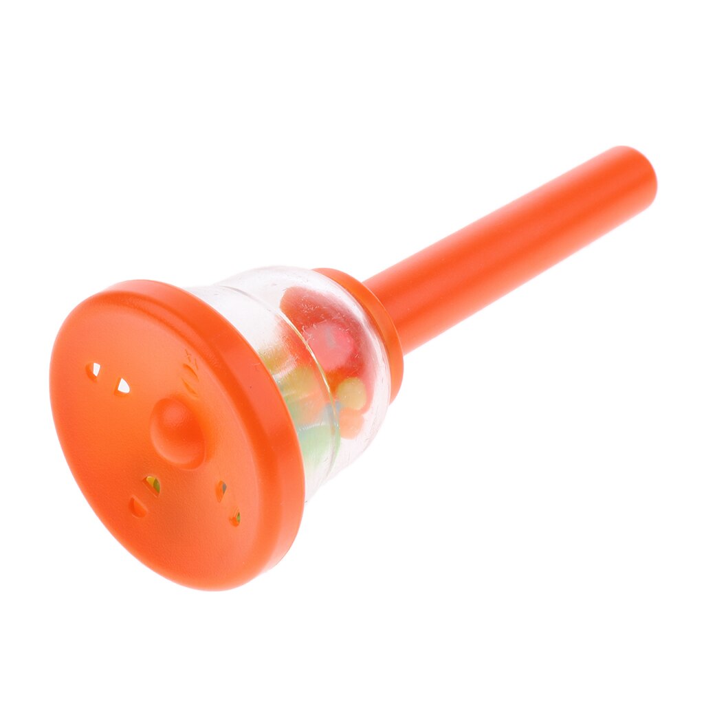 Musik håndklokke håndklokke percussion instrument musikalsk legetøj til børn: Orange