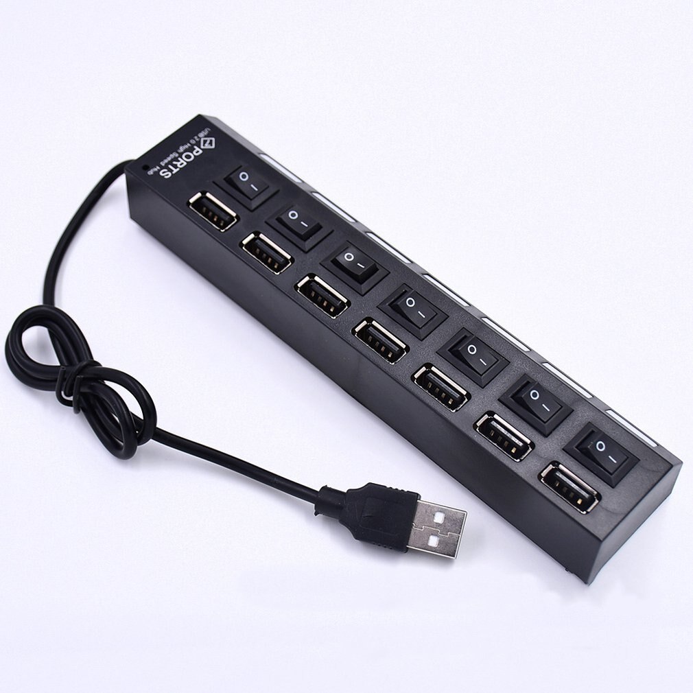 LB18 switch extension hub 7-port USB2.0 hub Computer USB extension hub one drag seven USB2.0 splitter