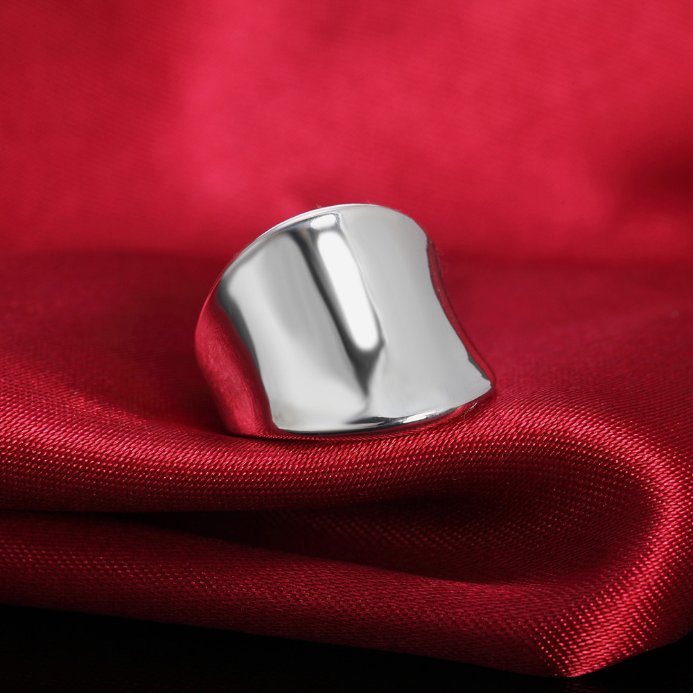 Klassiske charms 925 brede ringe i sterlingsølv til mænd og kvinder størrelse 7 8 9 10 festsmykker jul