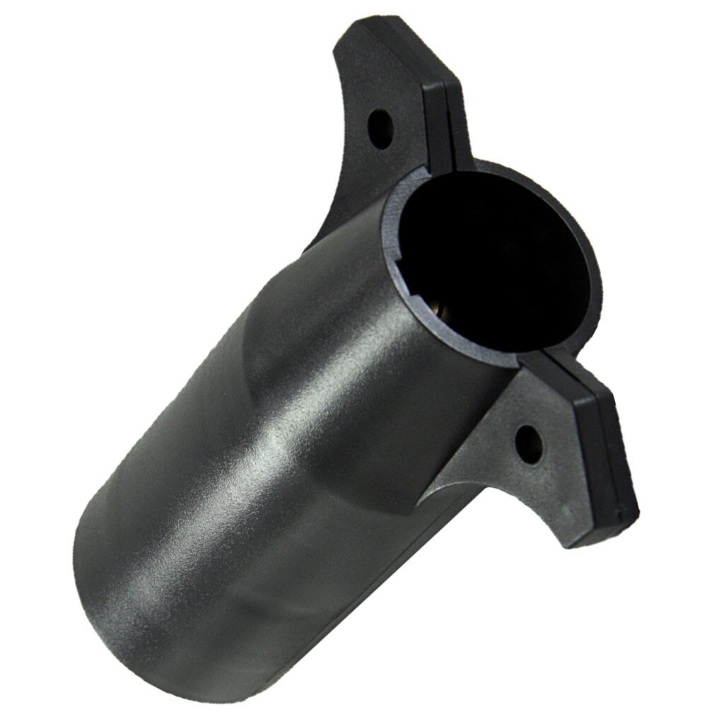 7 Pin Blade To 6 Pin Round Trailer RV Light Connector Adapter Plug Converter