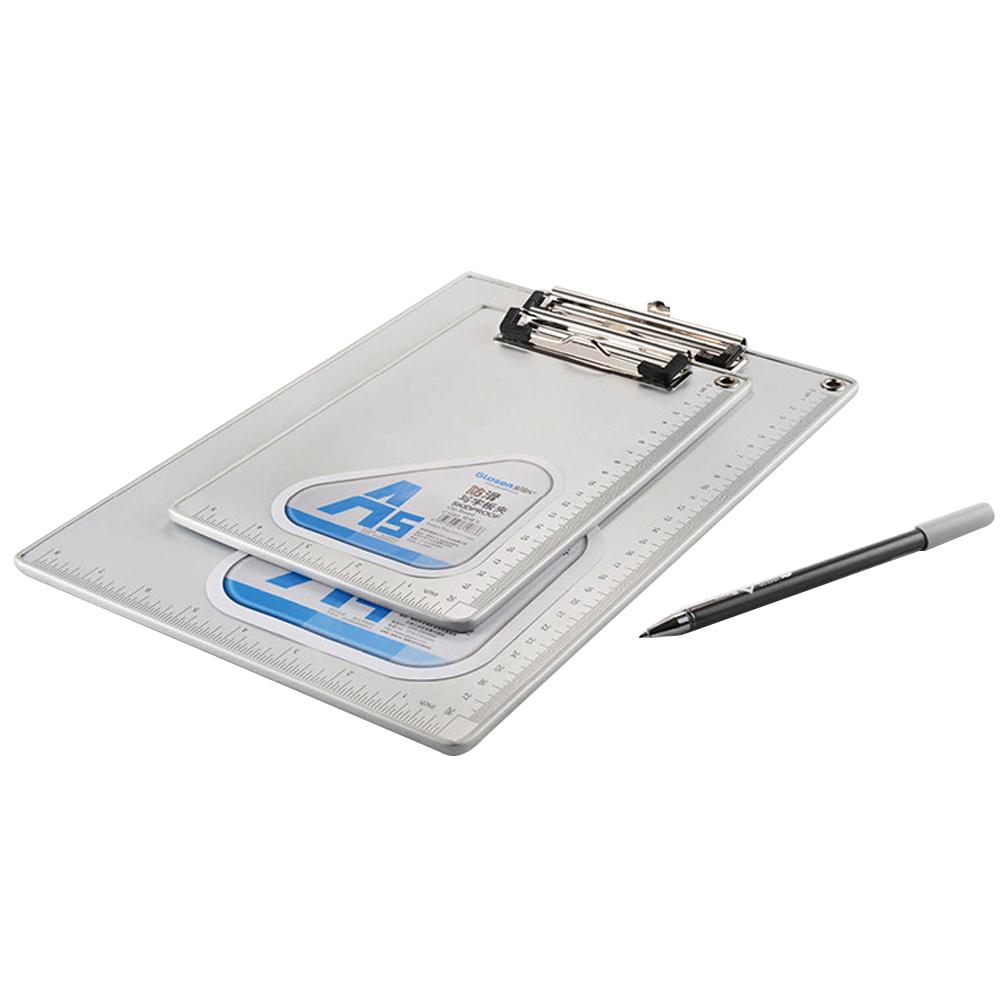 A4/A5 Clipboard Writing Board Metal File Clipboard For Office Business Professionals Non-slip Aluminum Alloy Plate