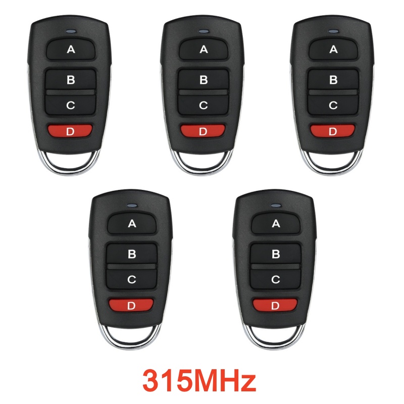 4 botones inalámbrico RF 315MHz/433,92 MHz Control remoto copia código puerta de garaje duplicador llave abridor remoto