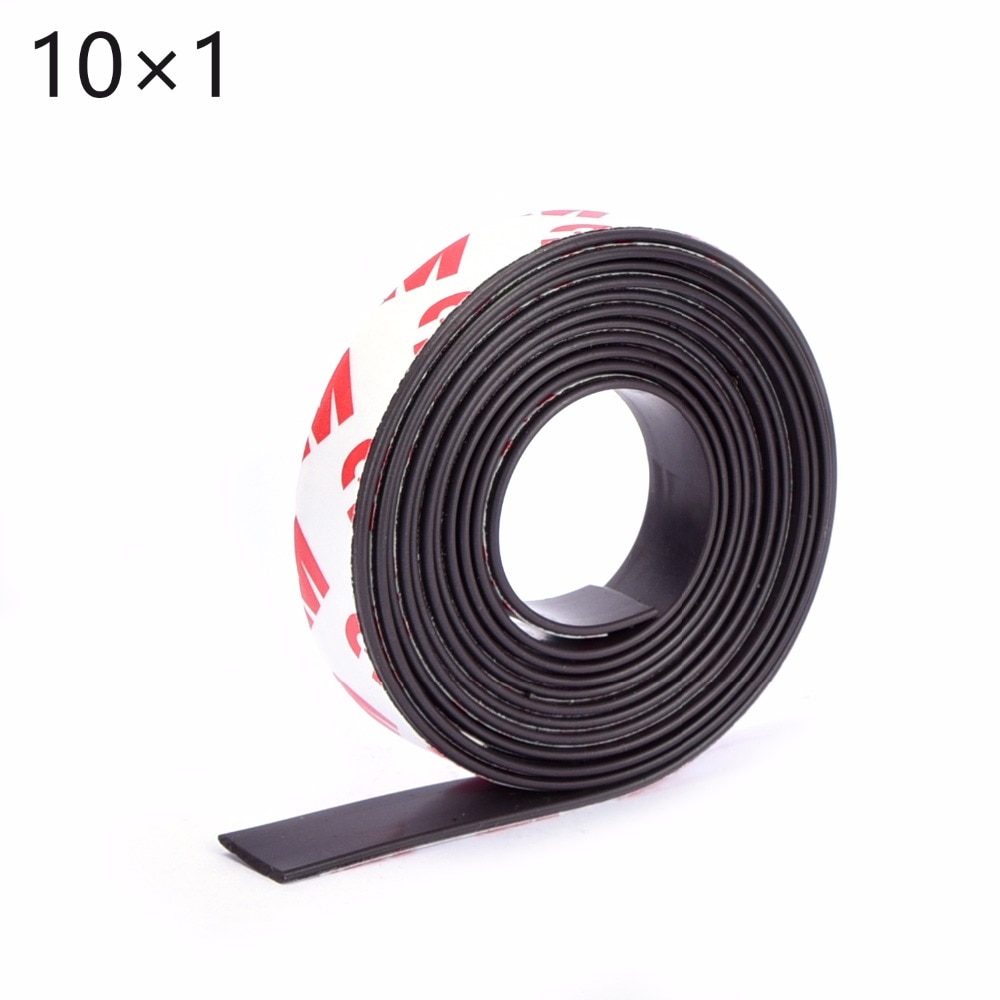 10 Meters zelfklevende Flexibele Magnetische Strip 3 M Rubber Magneet Tape breedte 10mm dikte 1mm 10*1