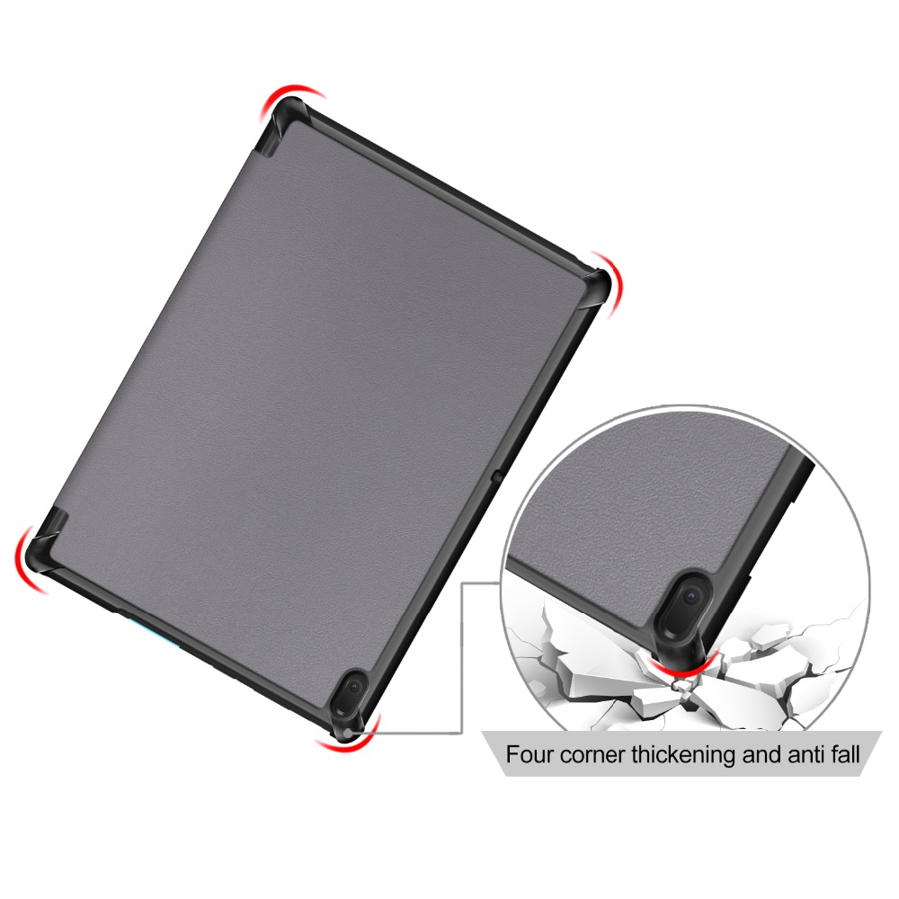 For Lenovo Tab E10 TB-X104F Case Tri-Fold Flip Stand Magnetic Cover Tab E10 E 10 X104 X104f Tablet TabE10 Solid Color Shell