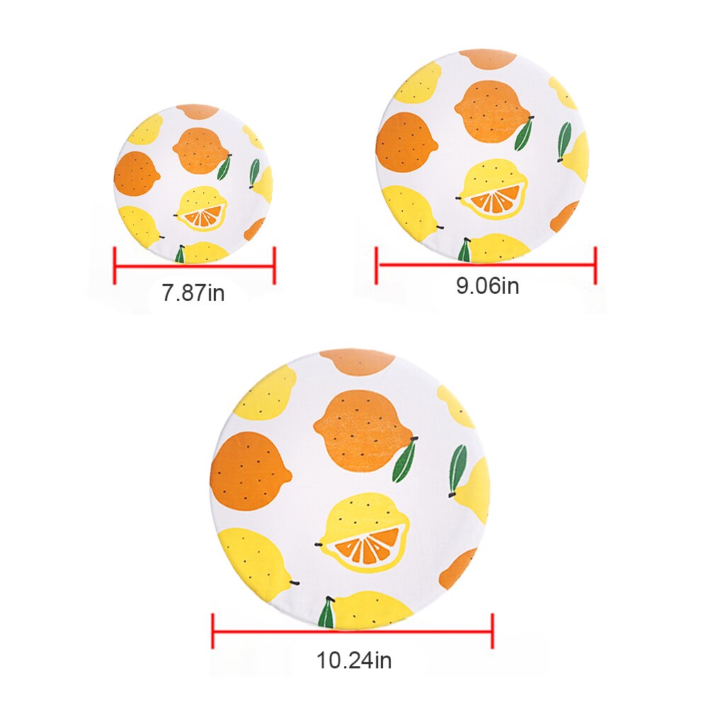 3pcs Elastic Band Stretch Lids Set Multi Sizes Cups Bowl Pot Lid Cover Pan Cooking Food Fresh Keeping Cover Kitchen Accessories: 03