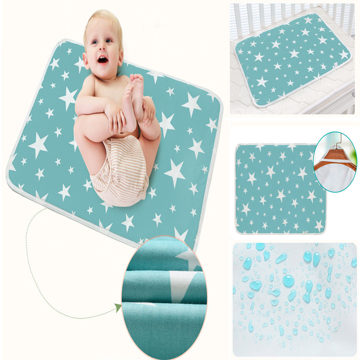 Wasbaar Pasgeboren Baby Matras Ademend Levert Waterdichte Crib Sheet Urine Supply Matrassen
