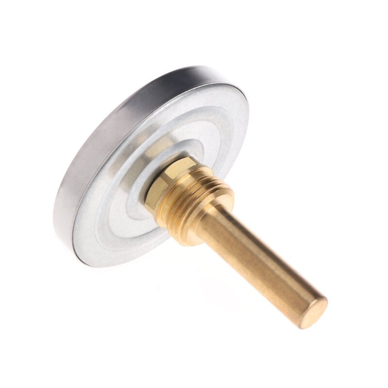 Termómetro Horizontal Dial de 63mm, medidor de temperatura de aluminio, agua líquida
