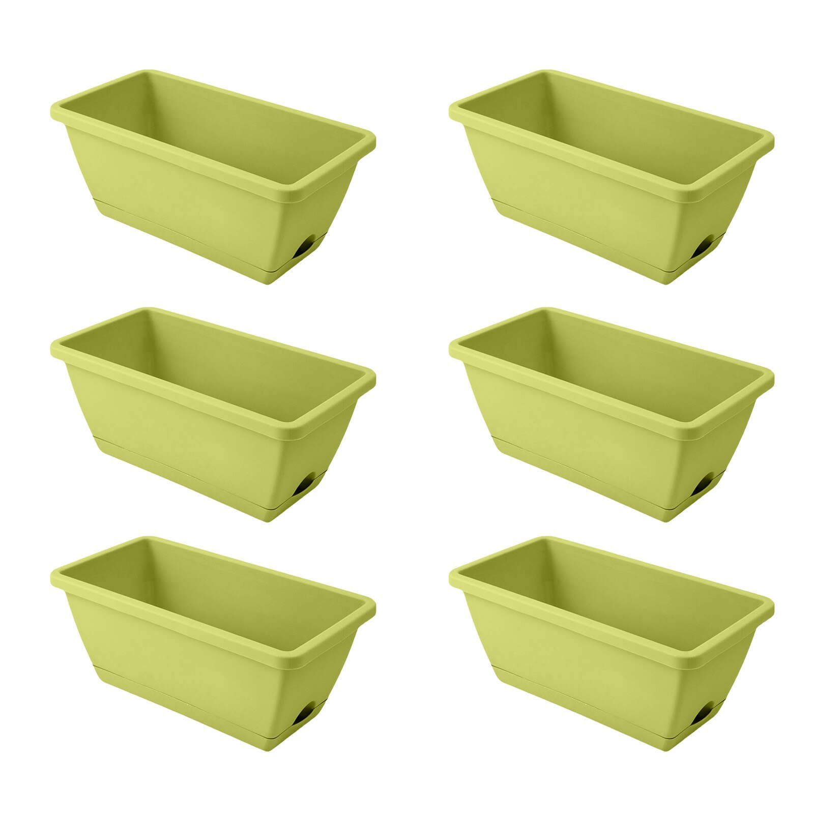 25 # Lui Plastic Bloempotten Familie Balkon Planten Groenten En Bloemen Extra Grote Rechthoekige Planten Groef Plant Pot Ba: C