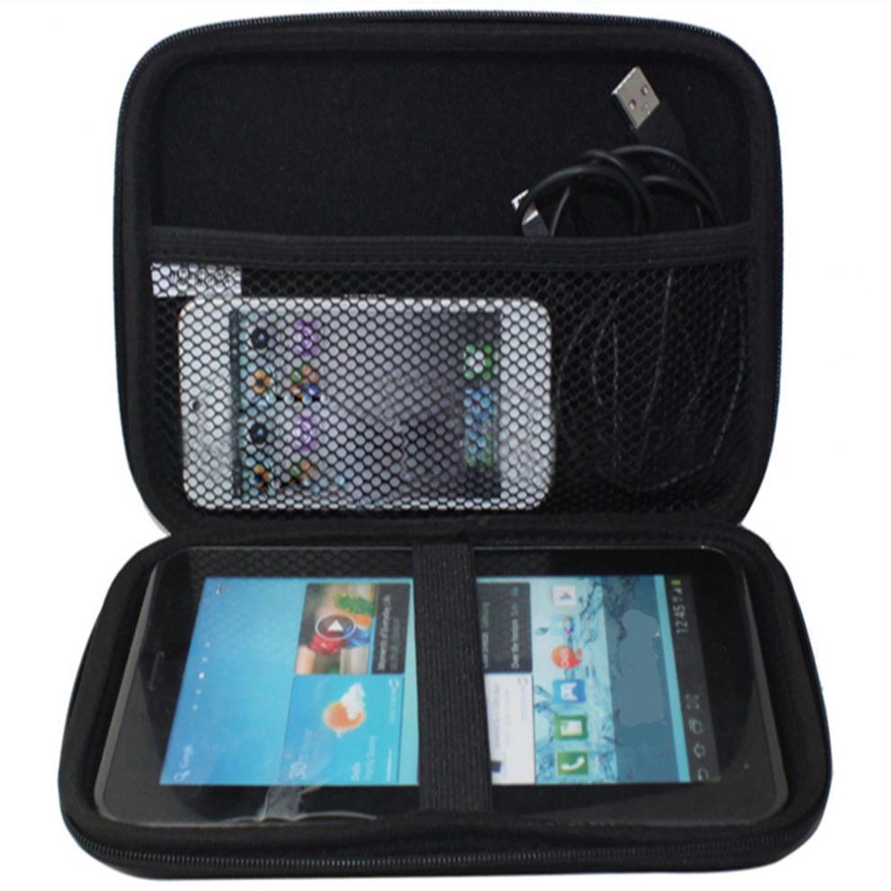 Black Hard Shell Buitenste Carry Case Bag Voor 7 Inch Gps Navigatie Beschermende Pouch Carrying Cover
