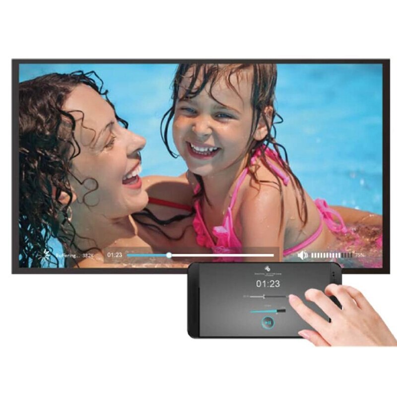 Ezcast 2.4g/5g draadloze tv stick dongle 1080p display ontvanger 5g tv stick dual decoder