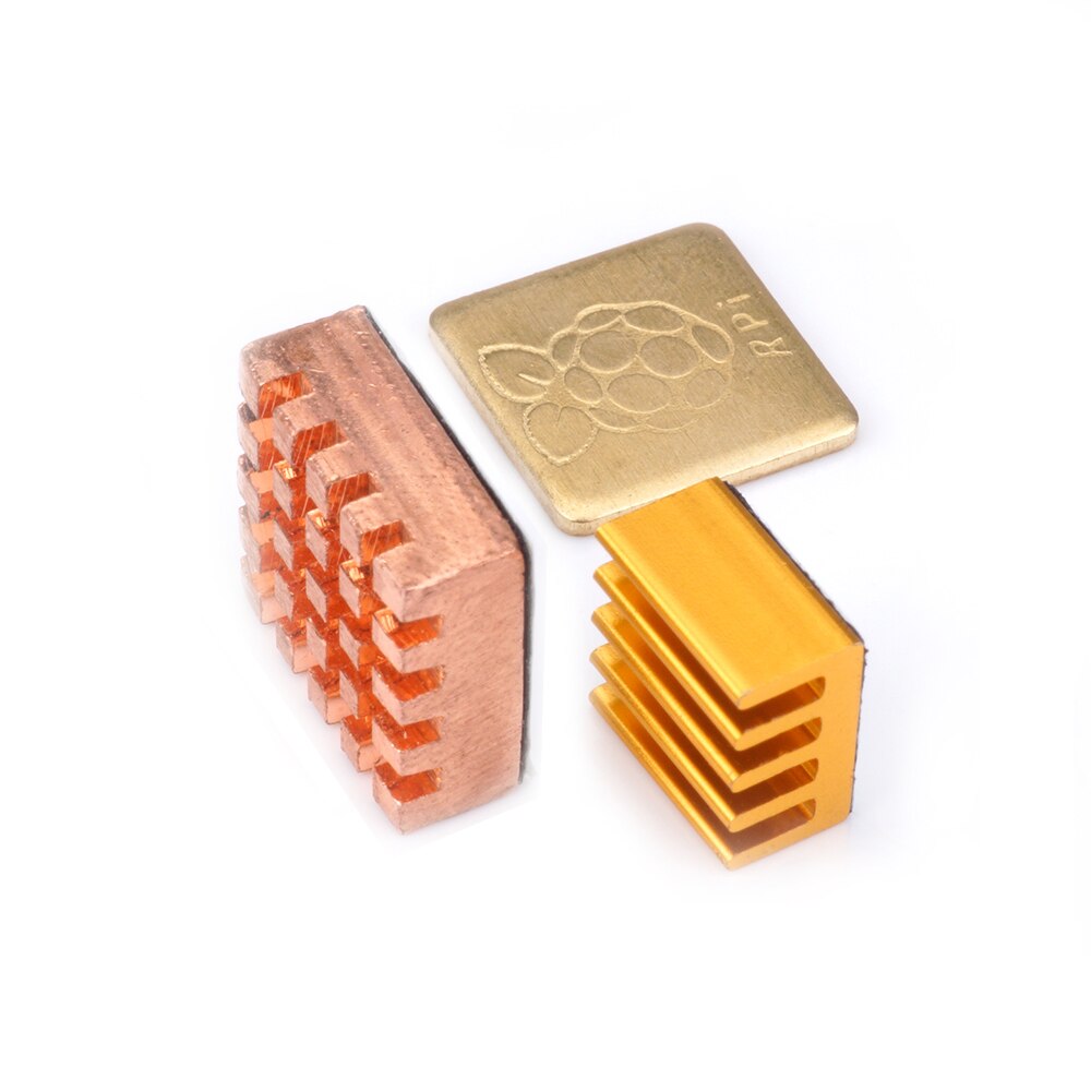 Voor Raspberry Pi 3 Model B Heatsink Cooling met 2 Stuks Zuiver Koper + 1 Stuk Aluminium Koellichaam