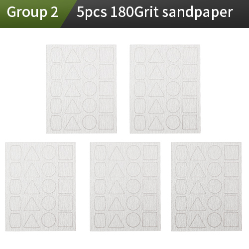 110V-220V Mini Sander Polishing Pen DIY Household Multi-function Handheld Model Electric Grinding And Polishing: 180grit x5