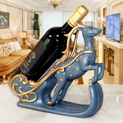 Europäischen Rotwein Halfter wohnzimmer luxus wein schrank dekorationen Hohe fuß wein glas Halfter haushalt wein flasche Gestell: E