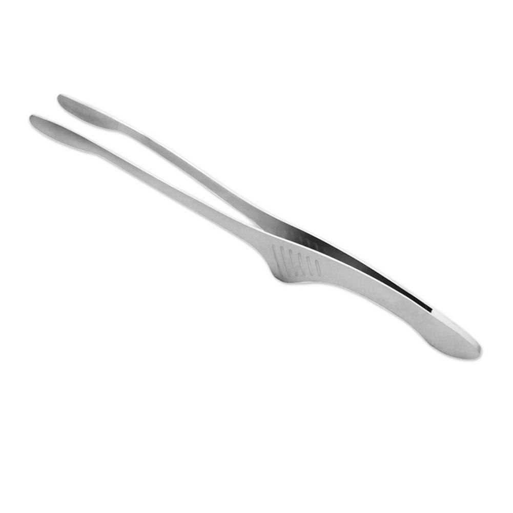 Edelstahl Tischplatte Zangen Lebensmittel Gemüse Stäbchen Zange Bequem Gegrilltes Fleisch Steak Clip Grill Ätherisches Werkzeug: Default Title