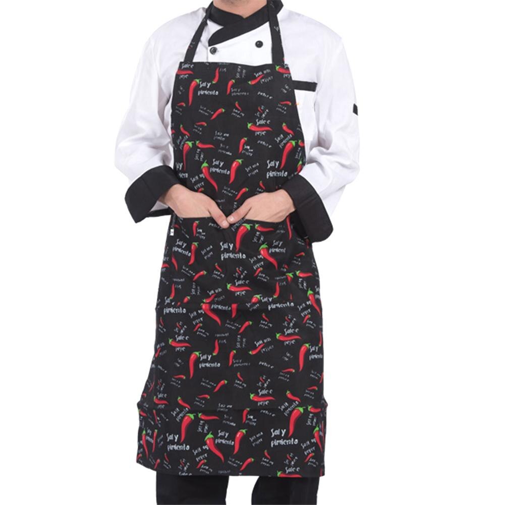 Menn dame kvinne forkle hjem kjøkken kokk forklær restaurant matlaging bake kjole forkle med lommer: B
