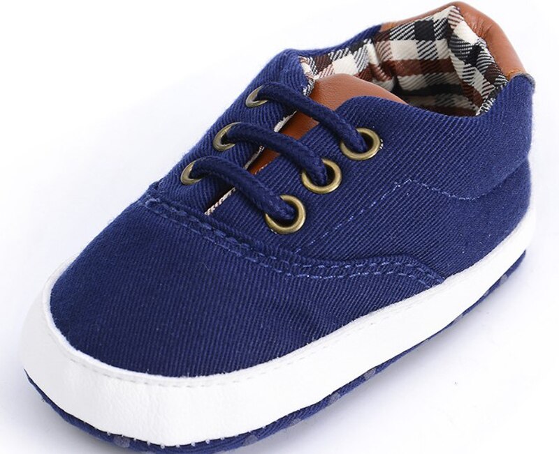 Baby Canvas Shoes Newborn Boys Infant Shoes Prewalkers Crib Shoes Nonslip Loafers First Walkers 11-12-13 Slip On SandQ Baby