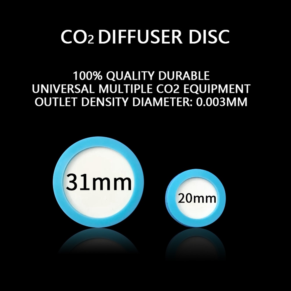 Aquarium CO2 Diffuser chip Carbon Dioxide Kit Reactor nano Refinement Ceramic Disc Replacement Slice Aquatic Fish Tank Plant