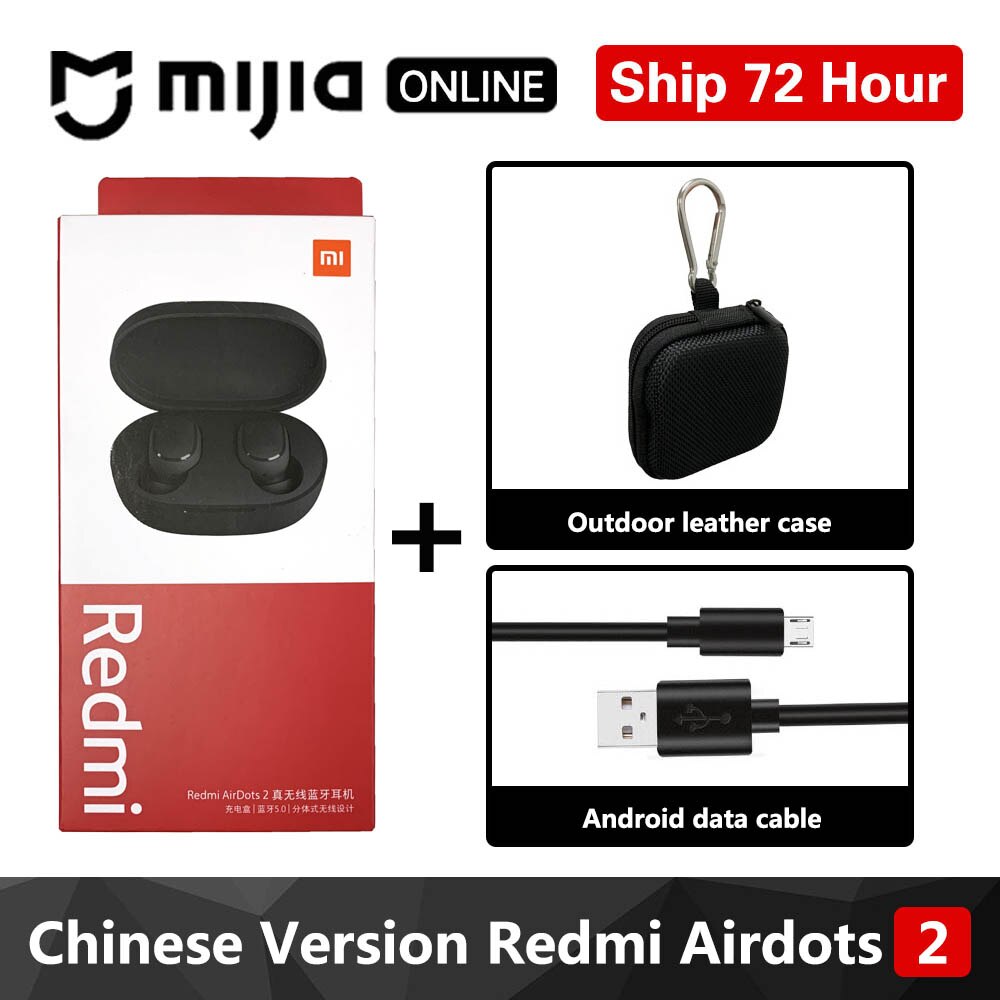 Xiaomi Redmi Airdots 2 In Ear TWS Bluetooth5.0 Earphone Bass Stereo Wireless Cancellation With Mic Handsfree Earbuds AI Control: Redmi 2 103